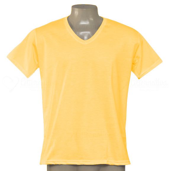 Camiseta com gola em V - Imagem 2