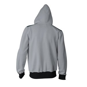 Moletom com capuz e zíper