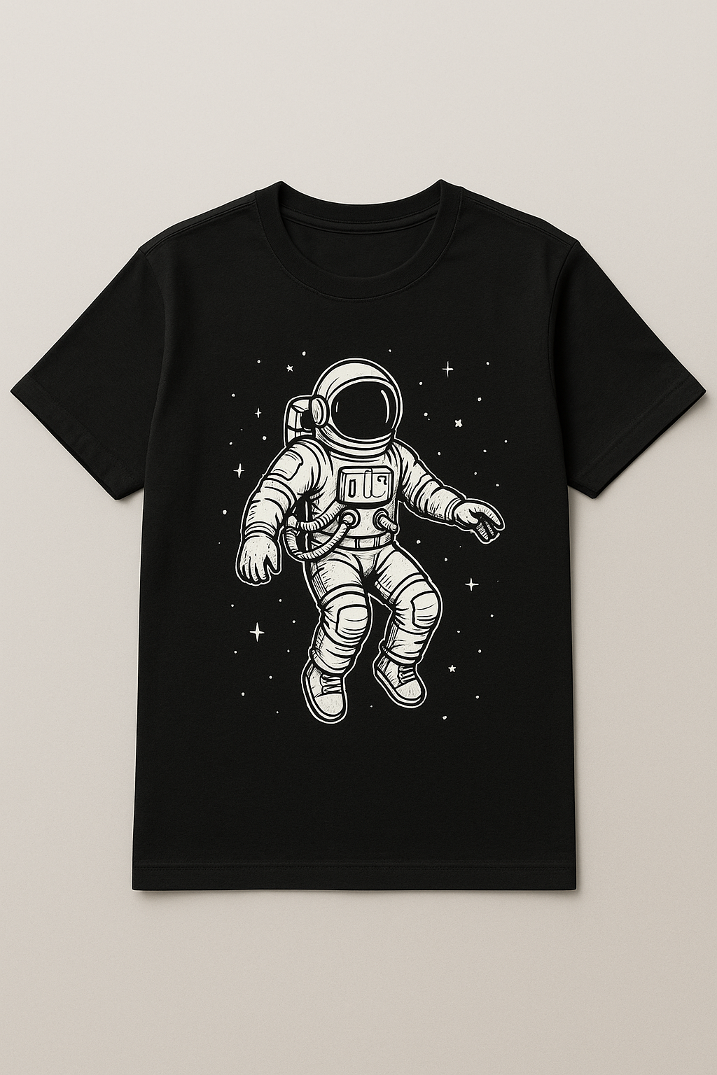 mockup de camiseta com astronauta